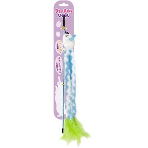 ファーテイルじゃらし ブルー (猫用玩具) 5個セット