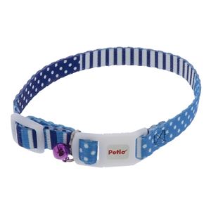 CAT COLLAR ボーダードットカラー ブルー 5個セット (猫用品/首輪)