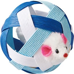 にゃんこたいむ ころころボール マウスとビーズ 5個セット (猫用玩具)