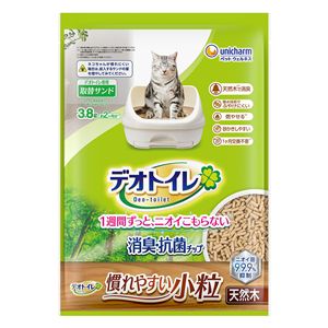 ユニ・チャーム デオトイレ 消臭・抗菌チップ天然木 慣れやすい小粒 3.8L 犬猫 衛生用品