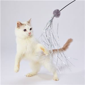 necoco BLACK TACT 猫じゃらし シルバーシャワー 5個セット (猫用玩具)