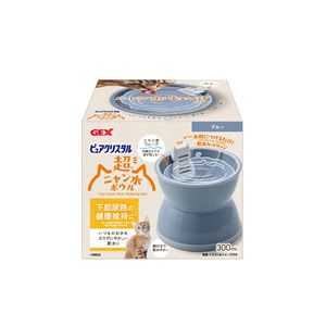 ジェックス ピュアクリスタル 超ニャン水ボウル ブルー