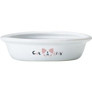 こぼれにくい陶製食器 にゃんこ用 3個セット (猫用品/食器)