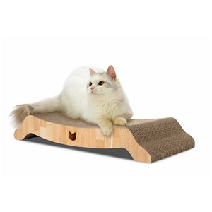 バリバリベッドL ライトブラウン (猫用玩具/爪磨き)