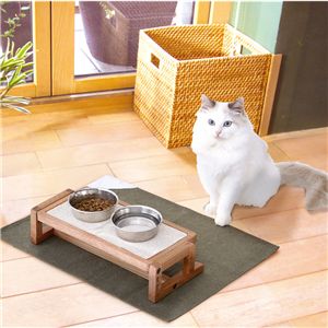 ペティオ necoco 高さと角度を変えられるウッディキャットテーブル 犬