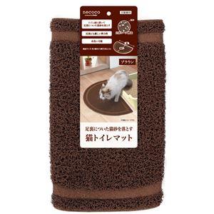 necoco 猫トイレマット ブラウン 5個セット