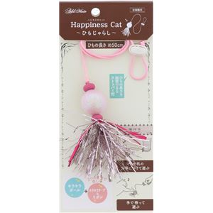 Happiness Cat ひもじゃらし パールピンク 5個セット (猫用玩具)