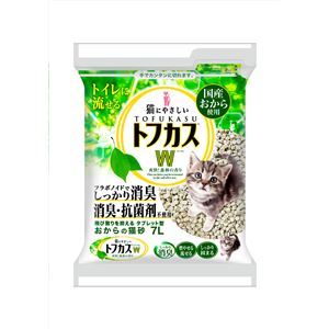 トフカスW［ダブル］ 7L 猫用トイレ用品/猫砂（おから） 2個セット