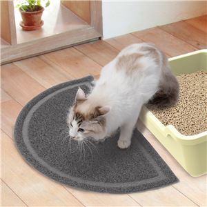 necoco 猫トイレマット グレー 5個セット