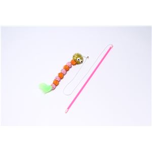 ロッディーズ キラキラワーム ピンク＆オレンジ 5個セット (猫用玩具)