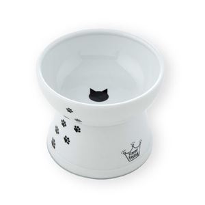 猫壱ハッピーダイニング 脚付フードボウルL 猫柄 シリコン付き 20個セット