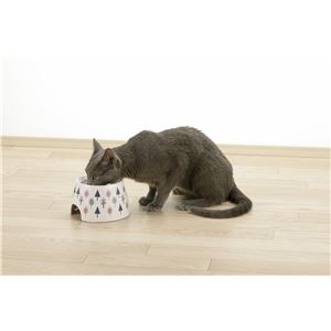 ネコちゃんの高さがある食器 SS 北欧 2個セット (猫用品/食器)