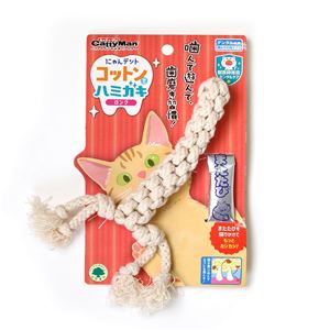 にゃんデント コットンでハミガキ ロング 6個セット （猫用玩具）