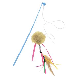 CAT TOY 猫じゃらし ふわふわボール 5個セット （猫用玩具）