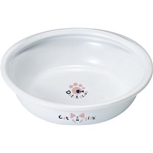 こぼれにくい陶製食器 にゃんこ用 3個セット (猫用品/食器)