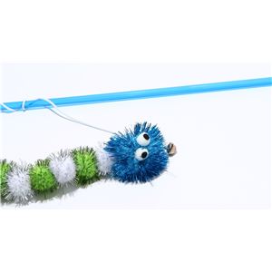 ロッディーズ キラキラワーム ブルー＆グリーン 5個セット (猫用玩具)