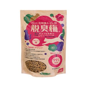 ペットの脱臭トイレ砂 脱臭梅 3L 2個セット