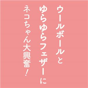 Happiness Cat ウールボールじゃらし フェザースティック 5個セット (猫用玩具)