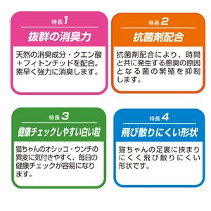 デオフリー システムトイレ用強力消臭サンド4L 2個セット (猫砂)