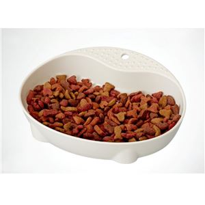 mju： ネコにやさしい食器 SS アイボリー 3個セット (猫用品/食器)