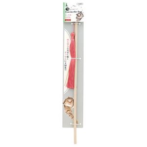 Cat-in-the-box タッセルじゃらし レッド 5個セット (猫用玩具)