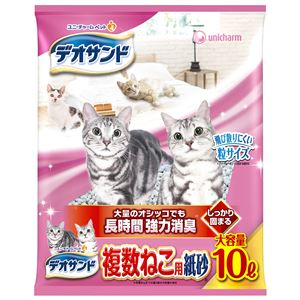 デオサンド 複数ねこ用 紙砂 10L 2個セット