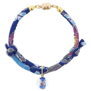 にゃんごころ トンボ玉首輪 青 3個セット (猫用品/首輪)