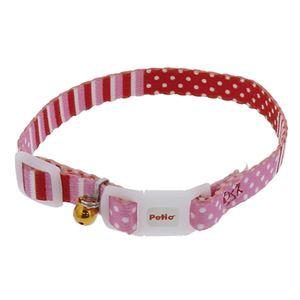 CAT COLLAR ボーダードットカラー ピンク 5個セット (猫用品/首輪)