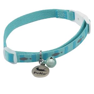CAT COLLAR フィッシュボーダーカラー ブルー 3個セット (猫用品/首輪)