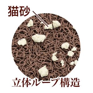 necoco 猫トイレマット ブラウン 5個セット