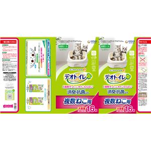 デオトイレ 複数ねこ用消臭・抗菌シート 16枚