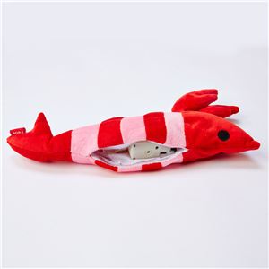 猫用おもちゃ おどる電動けりぐるみ エビ 2個セット
