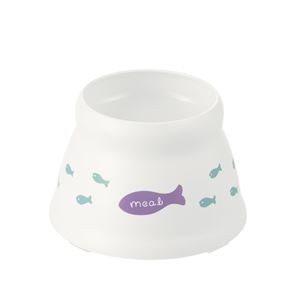 こぼれにくい 脚付キャットディッシュ SS ホワイト 10個セット