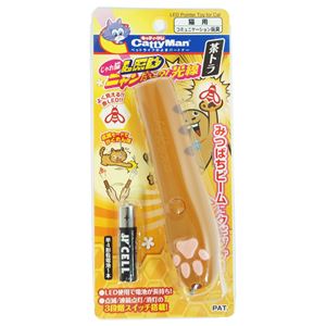 キャティーマンじゃれ猫 LEDニャンだろ～？！光線 茶トラ 6個セット
