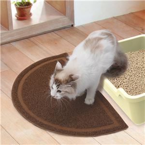 necoco 猫トイレマット ブラウン 5個セット