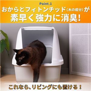 デオフリー 強力消臭 おからと木の猫砂 6L 3個セット (猫砂)