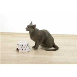 ネコちゃんの高さがある食器 SS 北欧 2個セット (猫用品/食器)