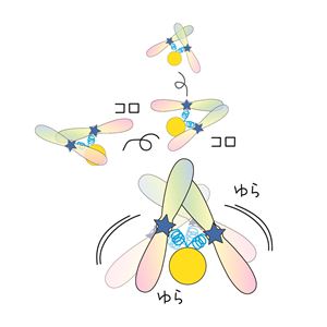 ゆらころカシャりん ホシ 6個セット (猫用玩具)
