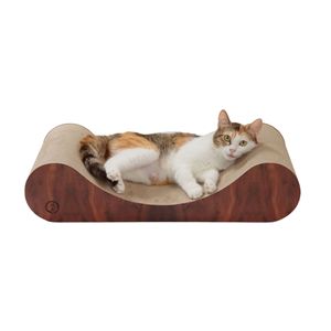 バリバリベッドカールL ダークブラウン 猫用玩具