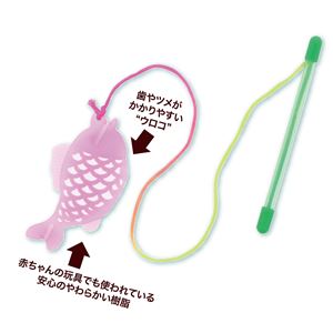 仔猫用 はがためフィッシュ猫じゃらし 5個セット (猫用玩具)