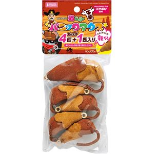 牛革パニックマウス4+1 3個セット (猫用玩具)