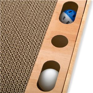 バリバリパッド コロコロボール スクエア 2個セット (猫用玩具/爪磨き)