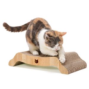 バリバリベッドM ライトブラウン (猫用玩具/爪磨き)