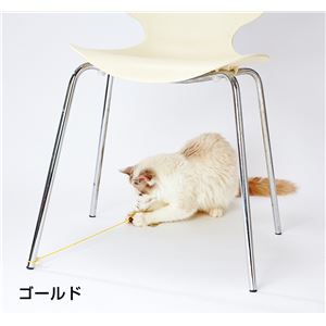 Happiness Cat ひもじゃらし パールピンク 5個セット (猫用玩具)