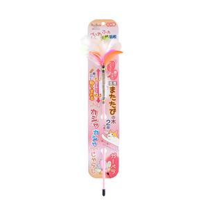 またたびカシャカシャじゃらし ガーベラ 3個セット （猫用玩具）