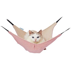ニット生地の包まれにゃんモック ピンク