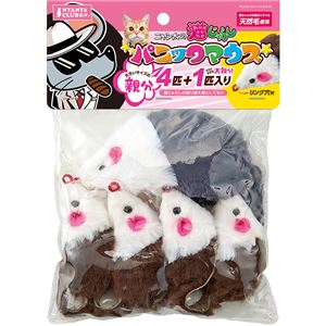 パニックマウス親分4匹+大親分1匹 2個セット (猫用玩具)