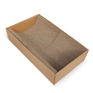 ねこがくれ ねこちゃんのつめみがき U字型BOX （猫用玩具／爪磨き）