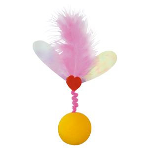 ゆらころカシャりん ハート 6個セット (猫用玩具)